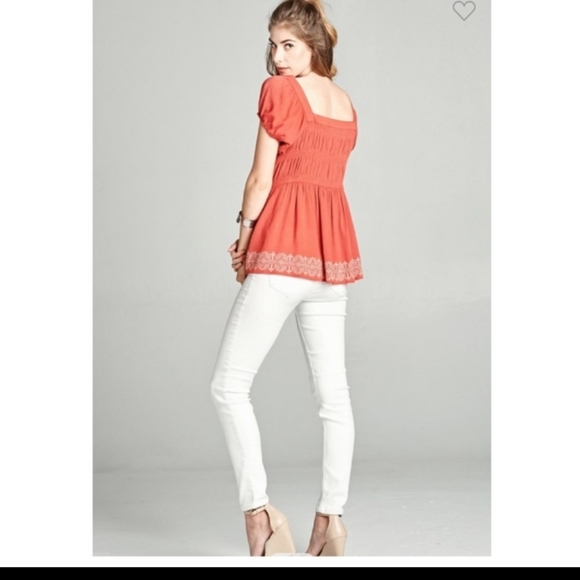 Boho Babydoll Blouse ODDY - Picture 5 of 9